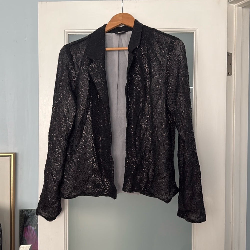 Black Sequin Jacket - image 1